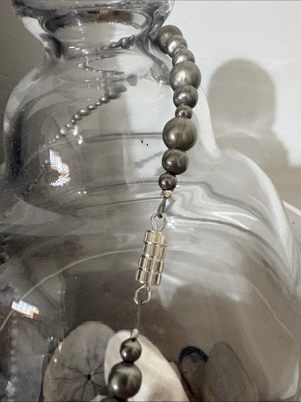 NEW Hand strung Navajo silver beaded necklace - Picture 3 of 3